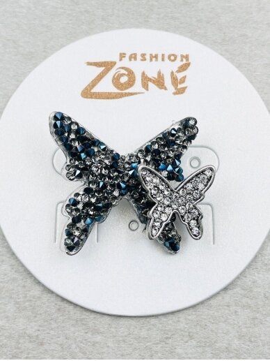 Brooch BLUE WINGS 2