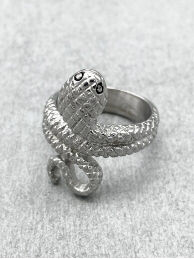 Stainless steel ring COBRA