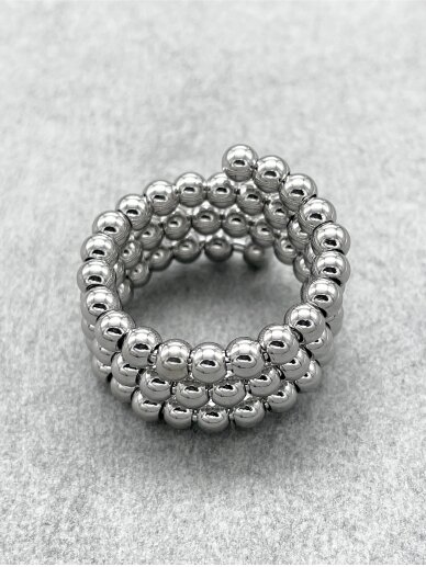 Stainless steel ring SPIRAL 4