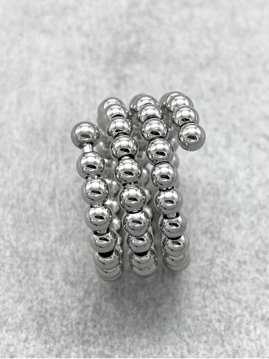 Stainless steel ring SPIRAL 3